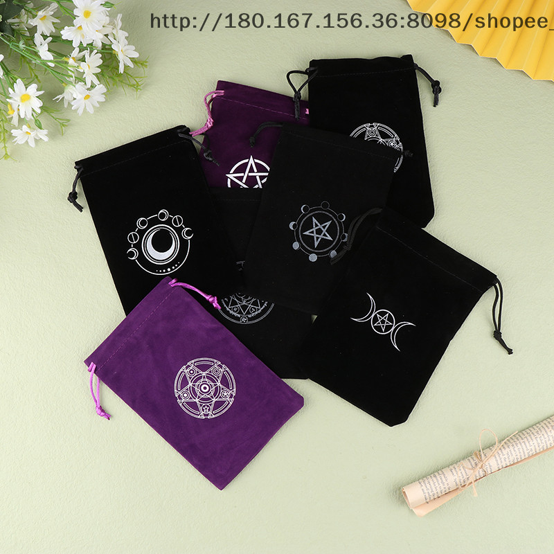 Mpjow 1 Nhung Tarot Oracle Thẻ Túi Bảo Quản Runes Chòm Sao Phù Thủy Bói Toán Phụ Kiện Trang Sức Chuộ
