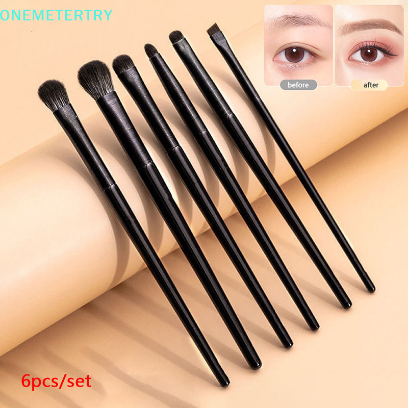 Onemetertry 6 Chiếc Mắt Cọ Trang Điểm Bộ Chuyên Nghiệp Mềm Mại Đường Viền Phấn Mắt Bút Kẻ Mắt Lông Mày Bàn Chải Nữ Làm Đẹp Da Mặt Dụng Cụ Mỹ Phẩm VN