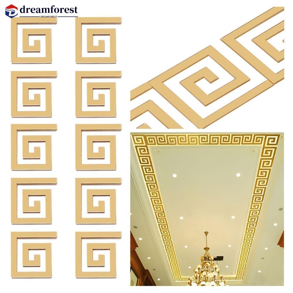 Dreamforest 10 Chiếc Acrylic Gương Miếng Dán Dính Dán Tường Trang Trí Dán Tường Nghệ Thuật Trang Trí