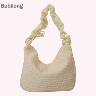  Túi đeo vai nữ phồng dây rút Cloud Pleatd Túi đeo chéo thông thường Túi mua sắm lười biếng