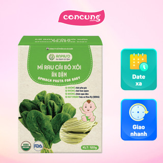 Mì cải bó xôi ăn dặm organic anpaso - gói 120g