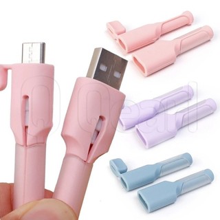Vỏ bảo vệ cáp dữ liệu - Vỏ bảo vệ đường dữ liệu - Bảo vệ cáp sạc silicon - Nắp bảo vệ sạc điện thoại - Dành cho Android, Loại C - Đa năng, Chống cháy, Chống bụi