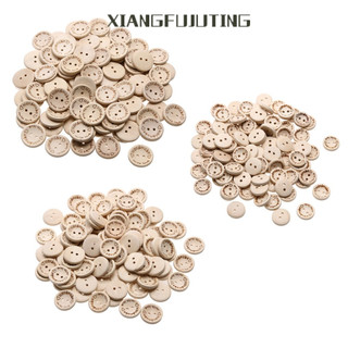 Xiangfujutingset 100 nút gỗ dùng để trang trí chữ viết tay tình yêu