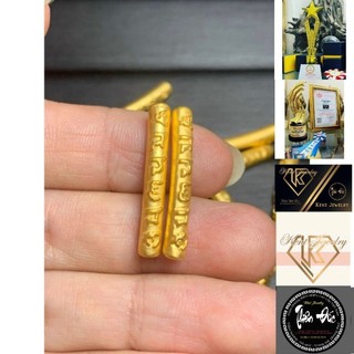 Charm thanh chú Lục đại Minh tự - v àng 24kara9999 AU - size Đại - cho Shop Pro mix vòng handmade