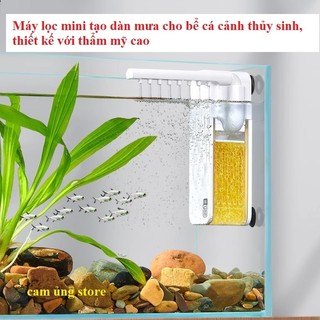  Máy lọc mini YEE cho bể cá cảnh thủy sinh tạo thác mưa rất đẹp mà hiệu quả lọc tốt sử dụng cho bể kích thước dưới 30cm 