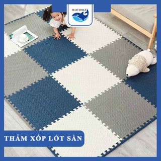 Thảm Xốp Ghép lót sàn 60x60 cm miếng dày 1cm tấm trải sàn cho bé vân gỗ gấp gọn xpe