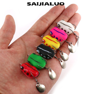 Nhái hơi mồi câu cá giả hình ếch sấm sét mềm 3cm / 3.2g super frog lure mồi giả câu cá lóc máy câu cá