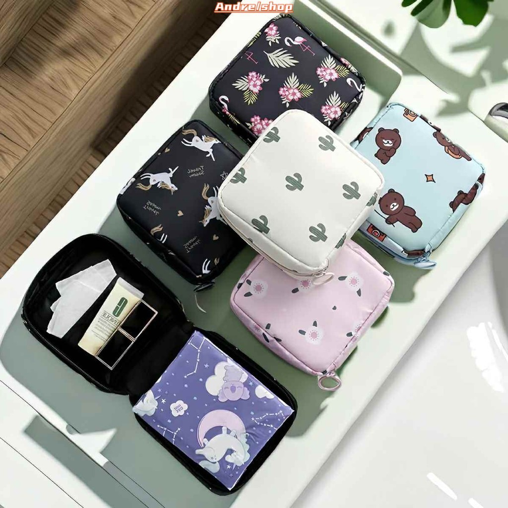 Túi Ví Đựng Băng Vệ Sinh, Son Môi, Mỹ Phẩm - Túi Mini Đựng Đồ Cá Nhân Chống Thấm Nước EANNE