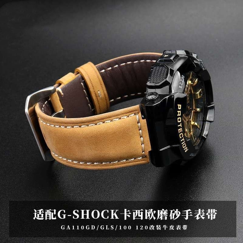 Dây đeo đồng hồ Casio G-SHOCK Series GA110GD / GLS / 100 120 Dây đeo đồng hồ da bò mờ