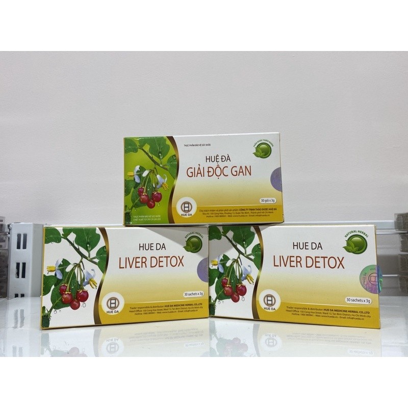 [Mã COSDAY697 -10% đơn 150K] Huệ Đà giải độc gan hộp 30 gói - [Quy Nguyên phân phối]