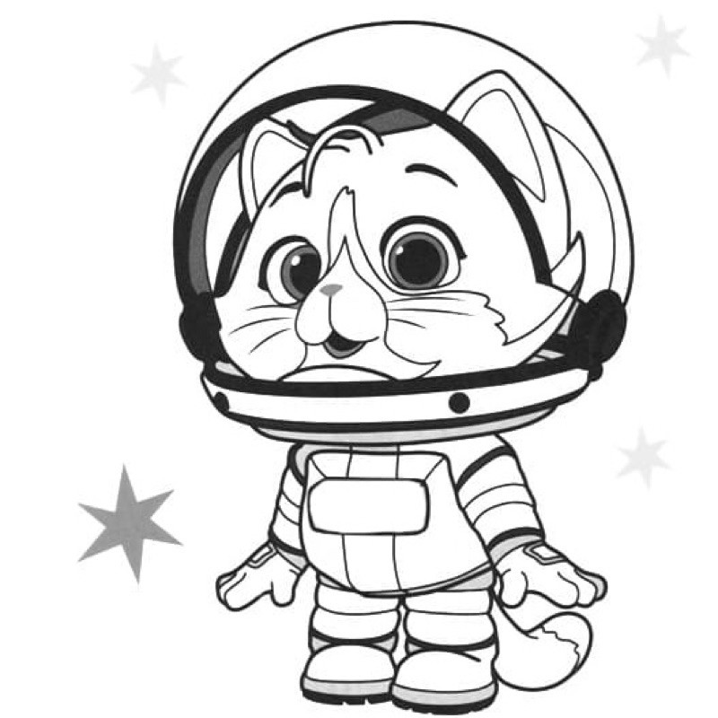 44 chú mèo (44 cats) - Set 20 Tờ Tranh Tô Màu A4 A5 Dành Cho Màu Sáp, Màu Chì - TRANH TÔ MÀU