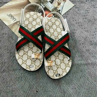  sandal xỏ ngón x trắng  vàng quai chéo dành cho nam va nữ Cao Su Đồng DéP Jean 