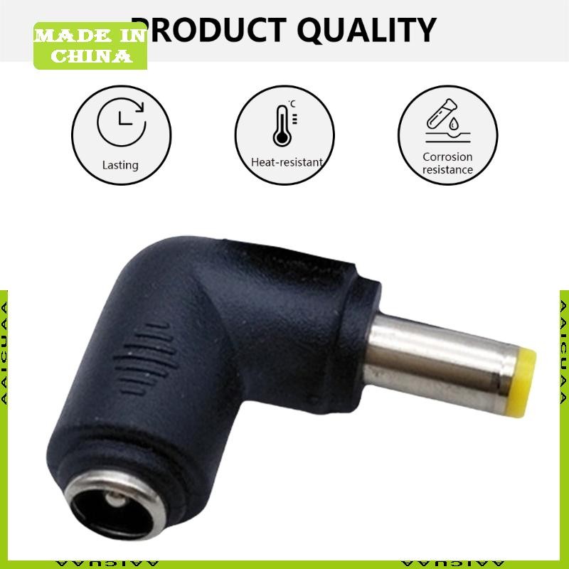 Bộ chuyển đổi sạc AA 90 độ Bộ chuyển đổi nguồn DC5521 sang DC5525 Đầu chuyển đổi