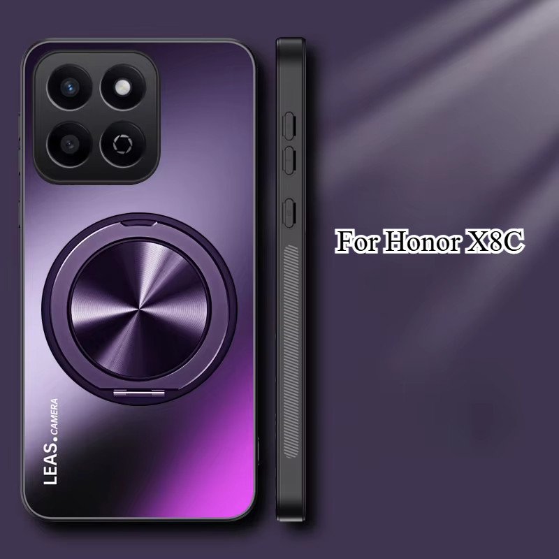Ốp Lưng Cứng X8C Matte Armor Cho Honor X8C X8 C X7C Honor200 Smart 200 Lite Bảo Vệ Ống Kính Từ Tính 