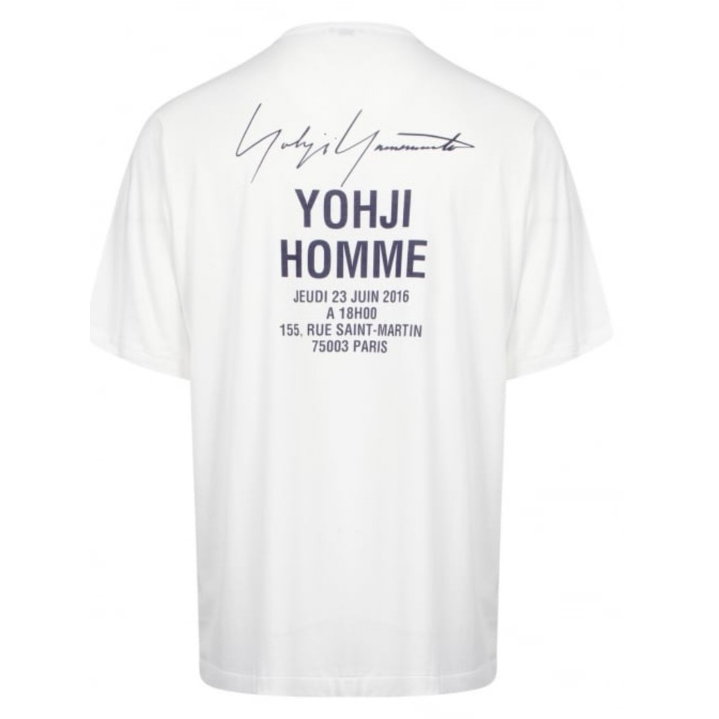 Yohji yohji yamamoto yamamoto Chữ Ký Áo Thun Kỷ Niệm Tay Ngắn Nam Hợp Thời Trang Dạo Phố Size Lớn Tấ