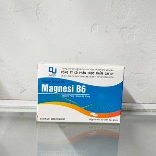 Viên uống bổ sung magnesi b6 đại uy hộp 10 vỉ x 10 viên