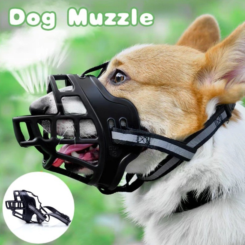 Rọ Mõm Cho Chó Kiểu Hàng Rào Chất Liệu Silicon Rọ Mõm Chó Chống Cắn Và Chống Sủa Dọ Mõm Chó Có Thể Đ