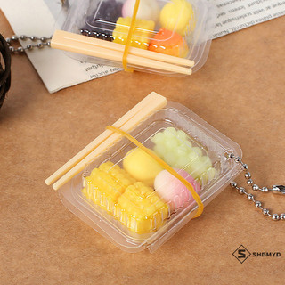 Shgmyd > 1 / 12 nhà búp bê mini hộp trái cây dùng một lần với đũa nhà búp bê mô phỏng thực phẩm mô hình búp bê phụ kiện nhà mới