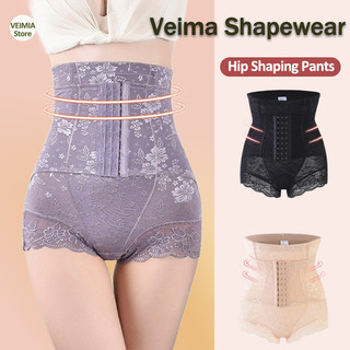 VEIMIAQuần lót định hình hông Highwaisted Dây rút thắt lưng nút phong cách quần nữ