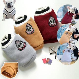  Thời Trang Quần Áo Cho Chó Áo Thú Cưng Cho Chó Vest Preppy Áo Len Cổ Chữ V Cho Thú Cưng XS S XXL 5XL 