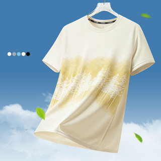 Áo thun nam Ice Silk Thể thao thoáng khí Áo thun ngắn tay cổ tròn phiên bản Hàn Quốc Thời trang khô nhanh nam nửa tay