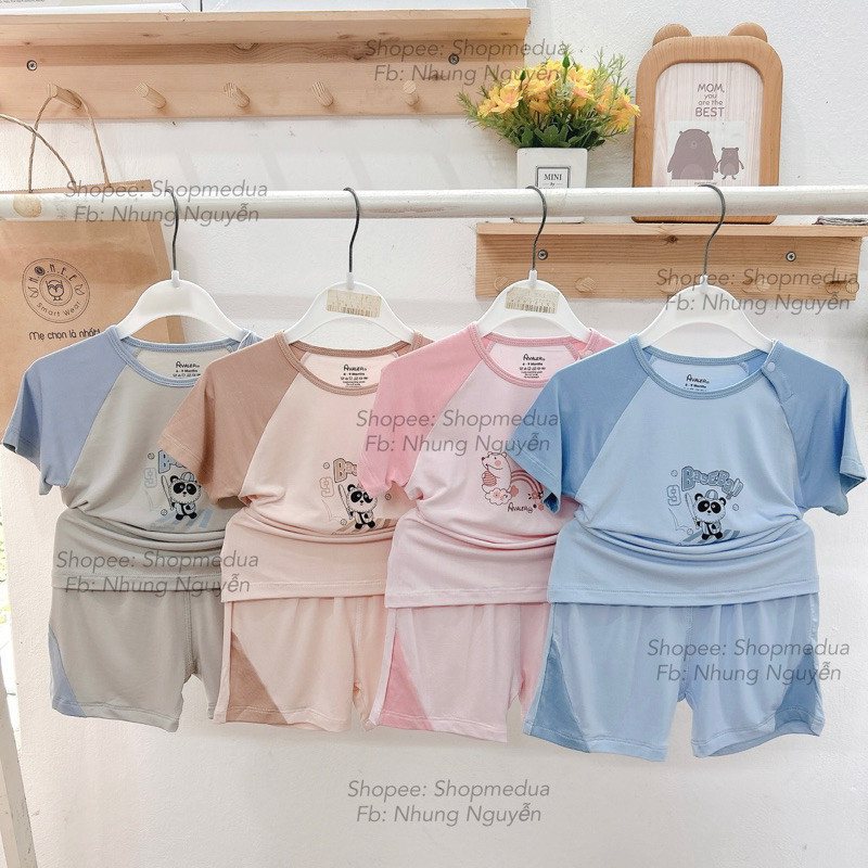 Bộ cộc tay Avaler chất sợi tre cho bé