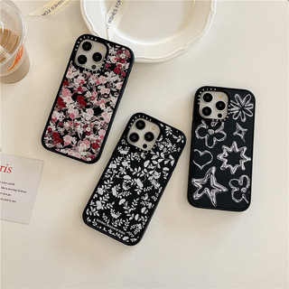 Khắc CASETIFY [Hoa kim loại lỏng] Vỏ điện thoại chà đen mờ từ tính tương thích cho iPhone 13 14 15 Pro MAX Vỏ chức năng từ tính chất lượng cao Vỏ bảo vệ chống sốc