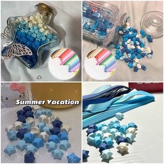 Sáng Tạo Nhiều Màu Sắc Giấy DIY Ngôi Sao Origami Tay Thủ Công Ngôi Sao May Mắn Sinh Viên Quà Tặng Sinh Nhật