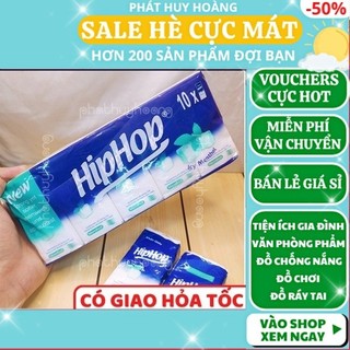 Combo 10 bịch khăn giấy 2 lớp giá rẻ , khăn giấy 10 bịch nhỏ mini - Phát Huy Hoàng