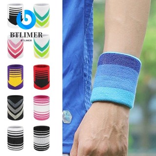 Vòng đeo tay thể thao BTLIMER, Dây đeo cổ tay thoáng khí nhiều màu, Dây đeo bảo vệ hấp thụ mồ hôi bền bỉ Bảo vệ cổ tay thể thao Cầu lông