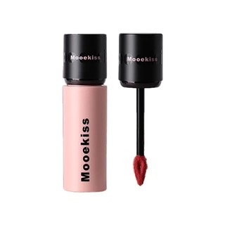 Mooekiss Bùn với miệng trắng đỏ chính thức son kem bóng đích thực