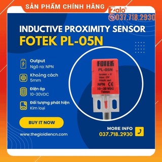 Cảm biến tiệm cận fotek PL-05N NPN chính hãng, Cảm biến tiệm cận fotek PL-05P PNP