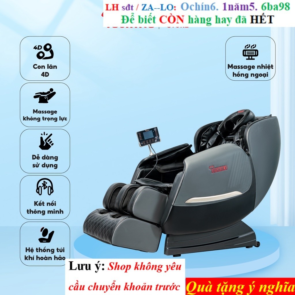 KM- Ghế massage toàn thân Toshiko T9