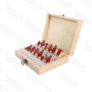 Mũi Phay Gỗ - Bộ Mũi Soi Gỗ 12 Chi Tiết 