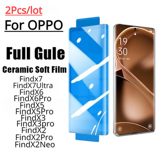 2 Cái / lốc 3D Full Cong Gốm Mềm Phim Cho OPPO Find X7 Ultra X6 X5 X3 Pro X2 Neo Bảo Vệ Màn Hình Find X6 X5 X3 X2 Phim Hydrogel Bảo Vệ