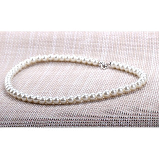 Vòng cổ hạt ngọc trai giả 8mm màu trắng Y2E2noa HOT
