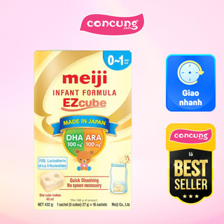 Sữa meiji ezcube infant formula cho bé từ 0-12 tháng 432g