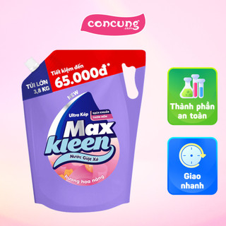Nước giặt xả MaxKleen hương hoa nắng túi 3.8kg