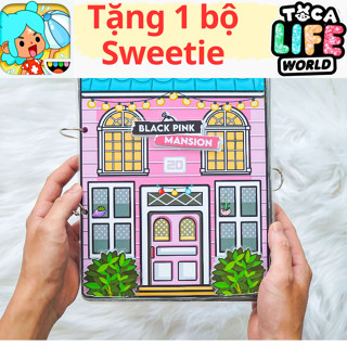 Ngôi nhà của BLACKPINK Mansion Ngôi nhà búp bê đồ chơi giấy thủ công toca boca h6 đồ chơi cho bé gái cô tiên xanh