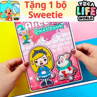 búp bê bằng giấy ngôi nhà búp bê thủ công tocaboca ALICE IN WONDER