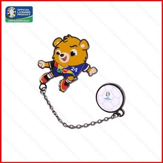 Yts UEFA Euro 2024 linh vật Albart bóng đá Delaunay Cup chuỗi huy hiệu lưu niệm MY3