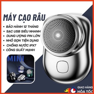 Máy cạo dâu mini nhỏ họn tiện lợi 3 lưỡi dao tự mài độ bền cao dễ dàng vệ sinh