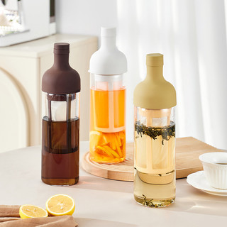Bình pha cà phê cold brew 1000ml pha trà, chai ủ lạnh cà phê thủy tinh chịu nhiệt tốt, nắp rượu silicon
