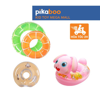 Phao bơi cho bé Pikaboo đủ kiểu dáng ngồi, cổ, tròn trẻ em, chất liệu an toàn, hoạ tiết sinh động
