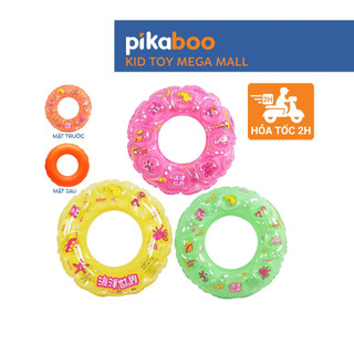 Phao bơi trẻ em cao cấp Pikaboo phao tròn cho bé tập bơi họa tiết sinh động rực rỡ chất liệu an toàn
