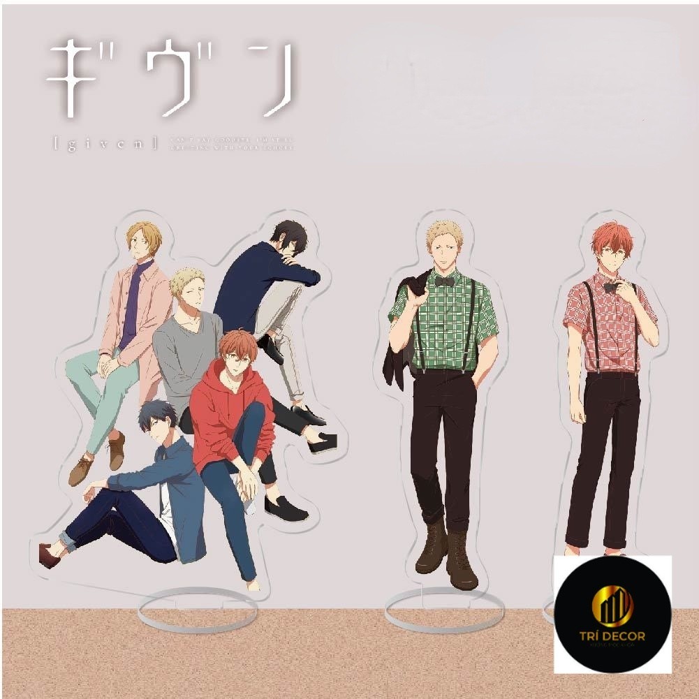 Anime Given: Uragawa no Sonzai Kaji Akihiko Satou Mafuyu Uenoyama Ritsuka Cosplay Đứng Hình Acrylic 