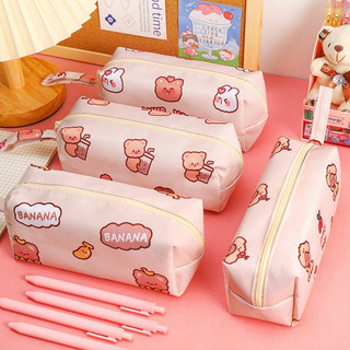 Túi đựng bút vải canvas họa tiết hoạt hình cute
