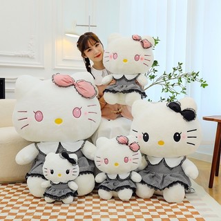 Gấu bông Mèo Hello Kitty Thú Nhồi Bông Hình Mèo Hello Kitty nơ đồ chơi sang trọng búp bê dễ thương