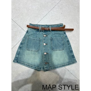 MẬP STYLE QUẦN VÀY JEAN XANH DẬP CHỮ NỔI, CHẤT JEAN CAO CẤP CO GIÃN 4 CHIỀU, MAY THUN SAU DỄ MẶC SIZE 47-90 KG