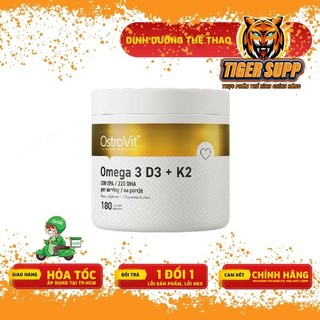 Ostrovit omega3 + d3 + k2 dầu cá fish oil, dầu cá hàm lượng cao kết hợp d3 k2 - chính hãng